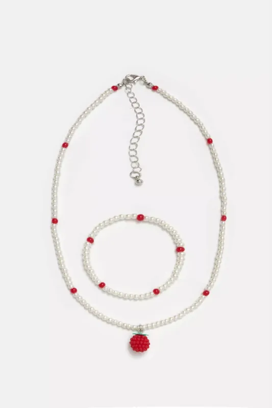 Set Collar/Pulsera X2 Fruits U