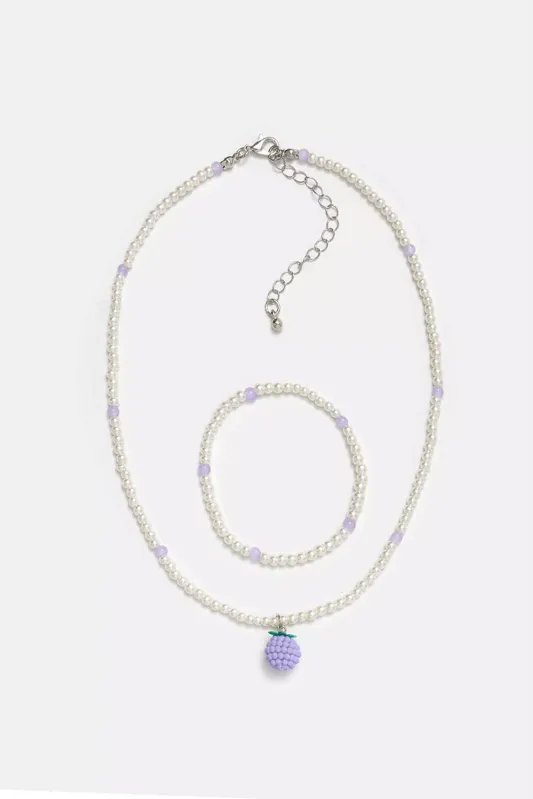 Set Collar/Pulsera X2 Fruity U